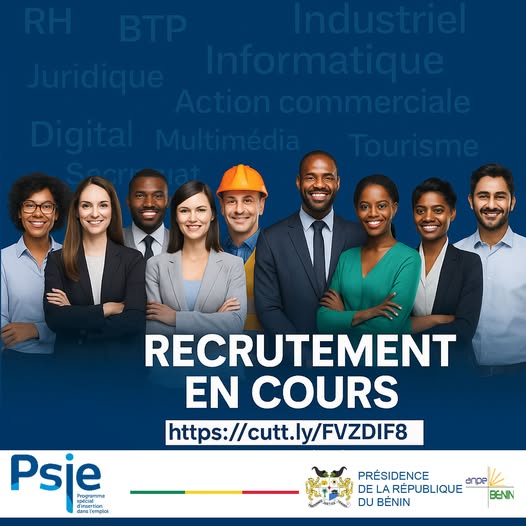 Le PSIE lance une campagne de recrutement de plus de 100 postes au Bénin